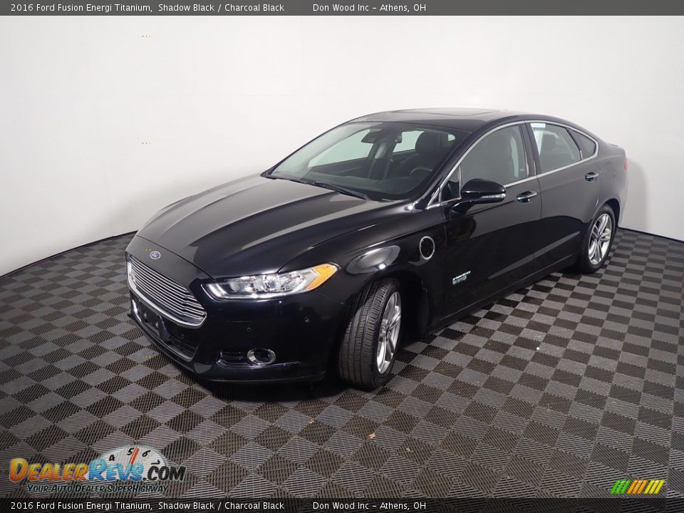 2016 Ford Fusion Energi Titanium Shadow Black / Charcoal Black Photo #10