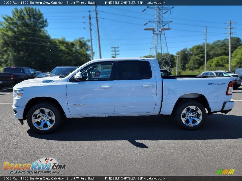 2022 Ram 1500 Big Horn Crew Cab 4x4 Bright White / Black Photo #3