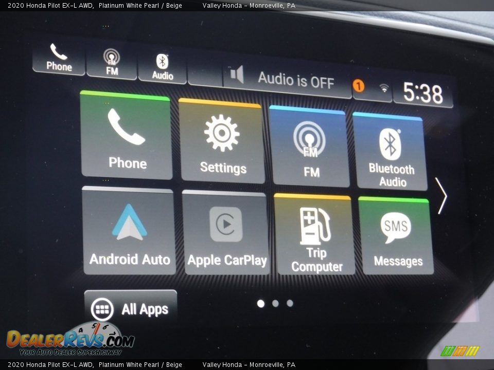 2020 Honda Pilot EX-L AWD Platinum White Pearl / Beige Photo #20