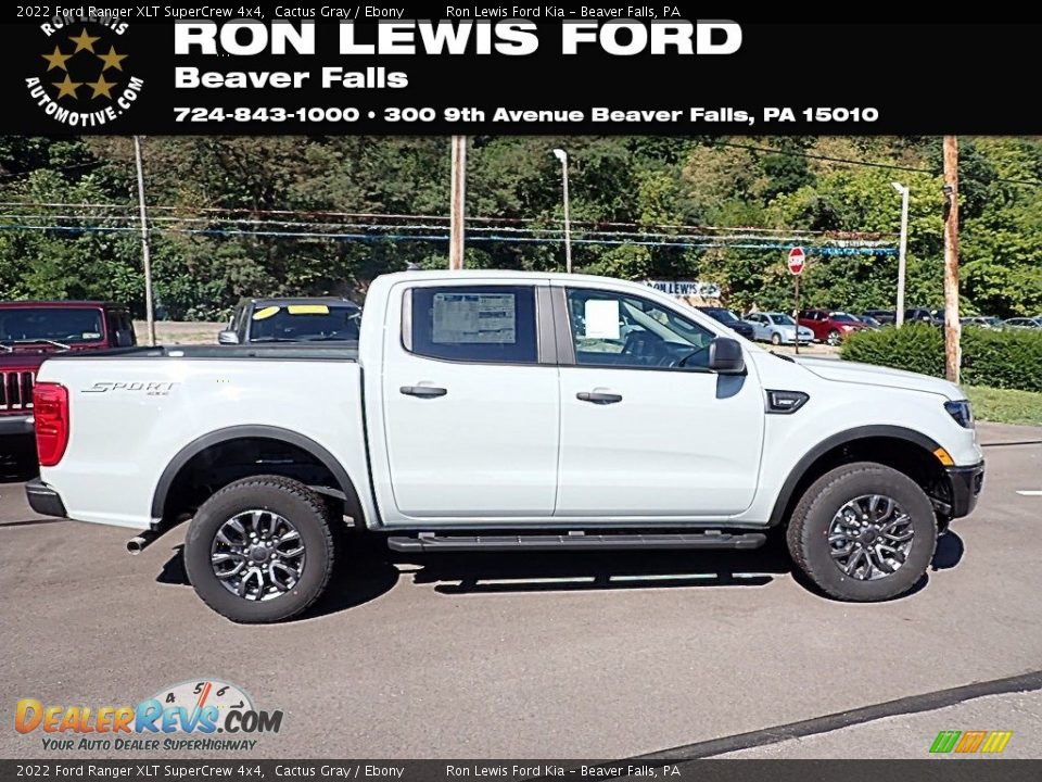 2022 Ford Ranger XLT SuperCrew 4x4 Cactus Gray / Ebony Photo #1
