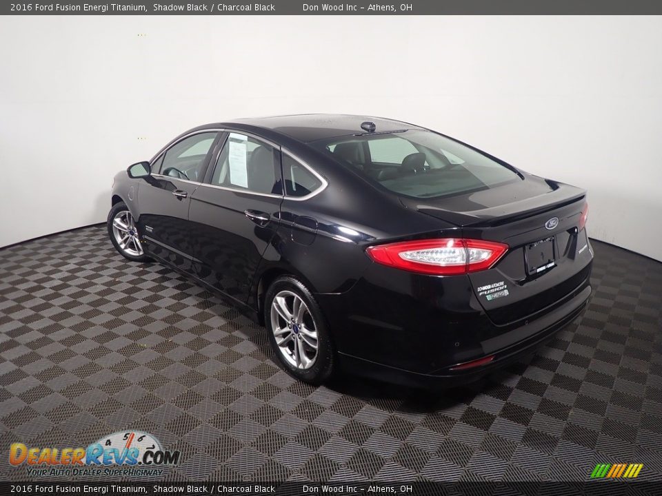 2016 Ford Fusion Energi Titanium Shadow Black / Charcoal Black Photo #13