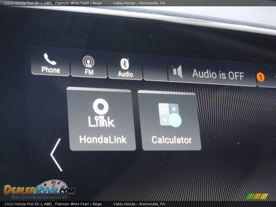 2020 Honda Pilot EX-L AWD Platinum White Pearl / Beige Photo #22