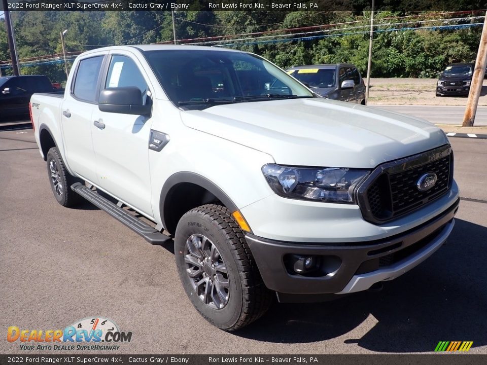 2022 Ford Ranger XLT SuperCrew 4x4 Cactus Gray / Ebony Photo #2