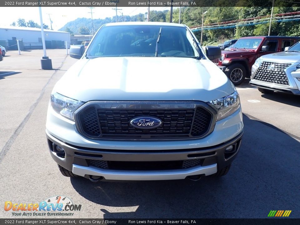 2022 Ford Ranger XLT SuperCrew 4x4 Cactus Gray / Ebony Photo #3