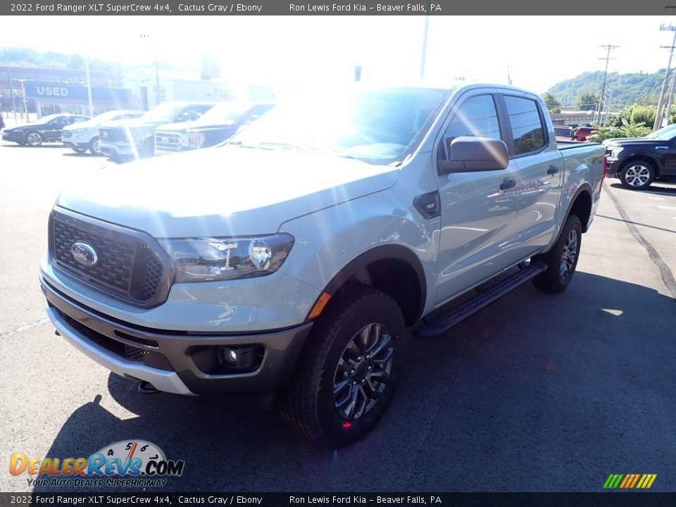2022 Ford Ranger XLT SuperCrew 4x4 Cactus Gray / Ebony Photo #4