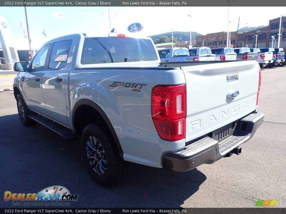 2022 Ford Ranger XLT SuperCrew 4x4 Cactus Gray / Ebony Photo #6