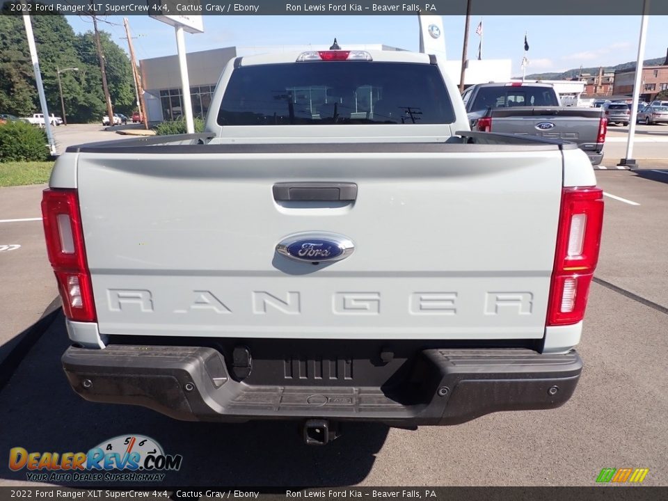 2022 Ford Ranger XLT SuperCrew 4x4 Cactus Gray / Ebony Photo #7