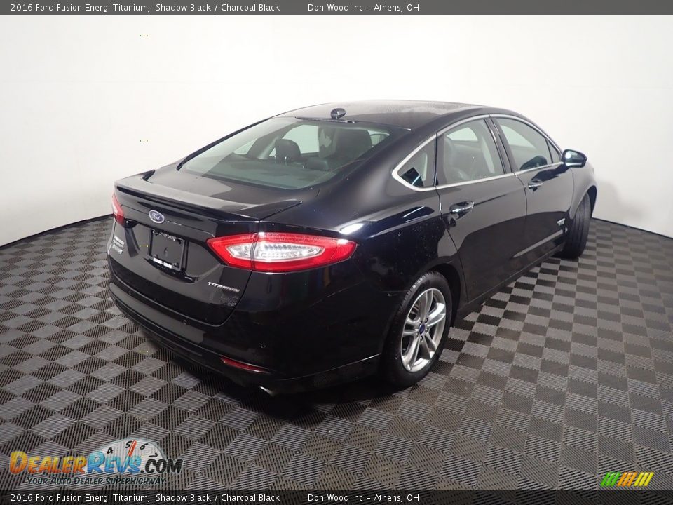 2016 Ford Fusion Energi Titanium Shadow Black / Charcoal Black Photo #18