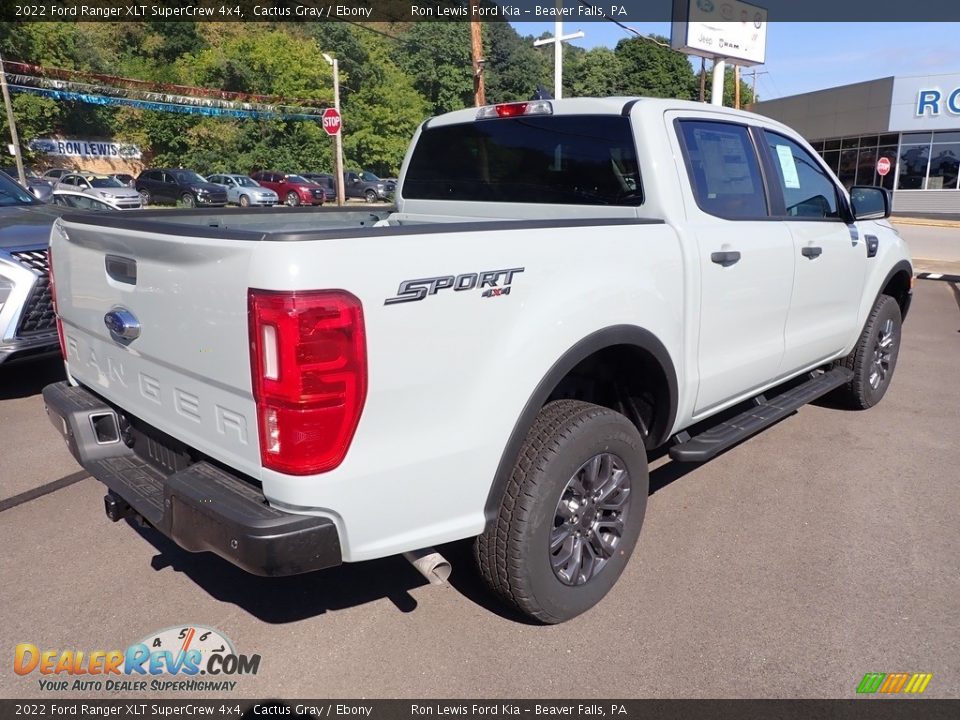 2022 Ford Ranger XLT SuperCrew 4x4 Cactus Gray / Ebony Photo #8