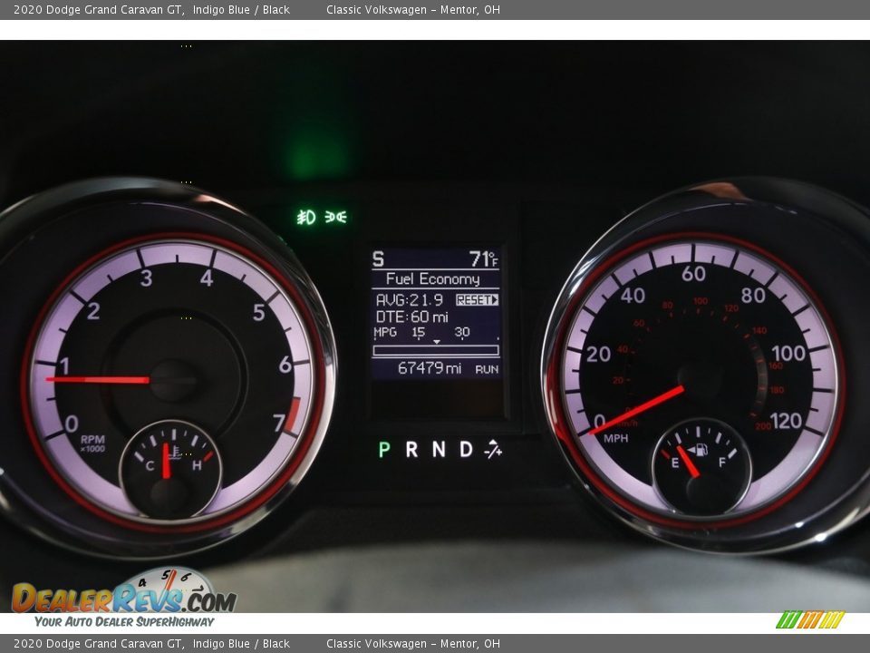 2020 Dodge Grand Caravan GT Indigo Blue / Black Photo #8
