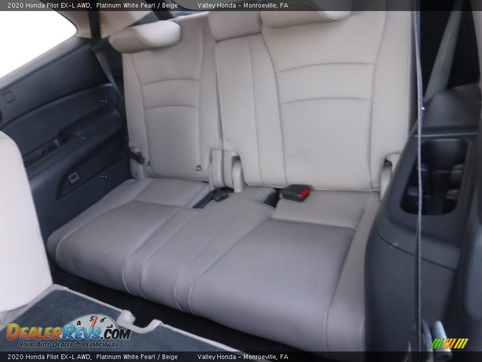 2020 Honda Pilot EX-L AWD Platinum White Pearl / Beige Photo #30