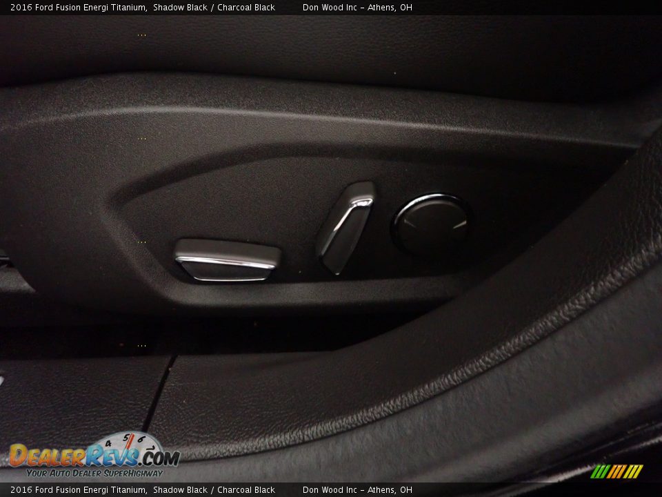 2016 Ford Fusion Energi Titanium Shadow Black / Charcoal Black Photo #23