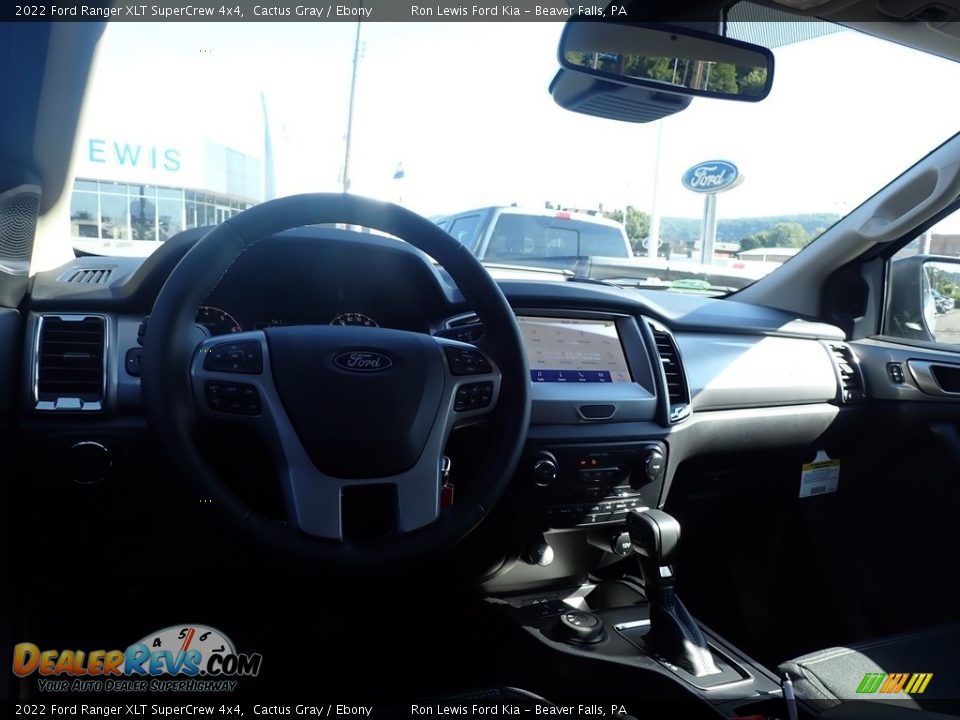 2022 Ford Ranger XLT SuperCrew 4x4 Cactus Gray / Ebony Photo #14