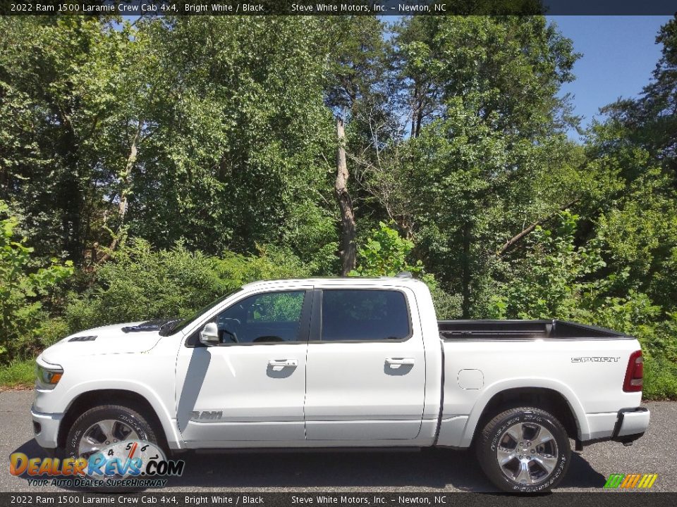 2022 Ram 1500 Laramie Crew Cab 4x4 Bright White / Black Photo #1