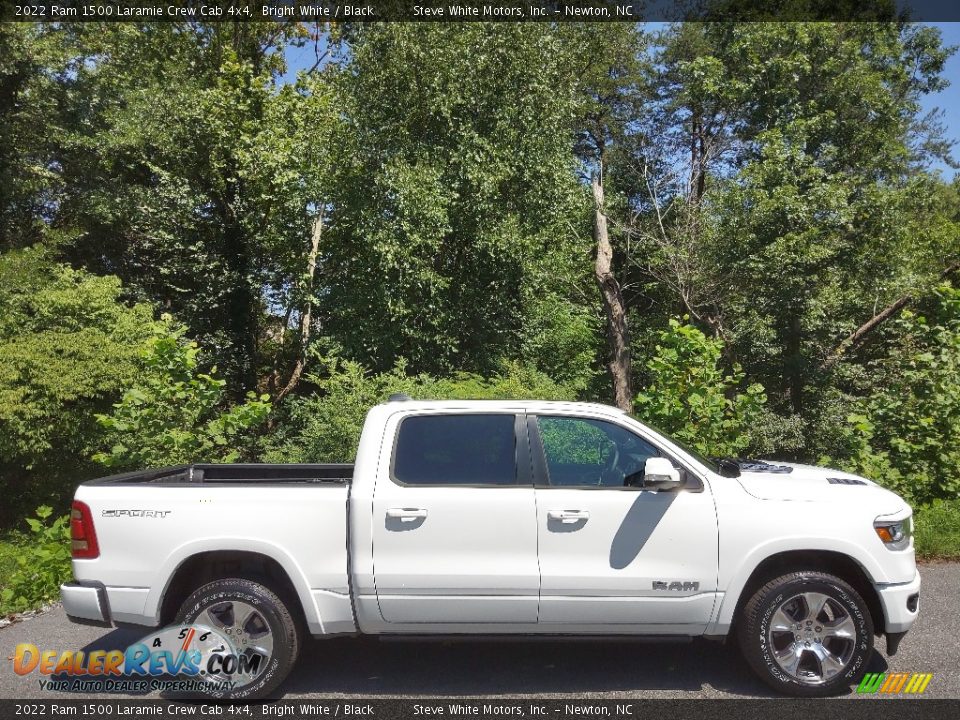 2022 Ram 1500 Laramie Crew Cab 4x4 Bright White / Black Photo #5