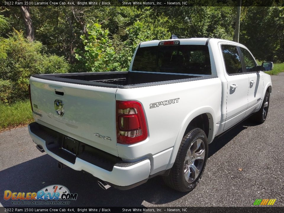 2022 Ram 1500 Laramie Crew Cab 4x4 Bright White / Black Photo #6