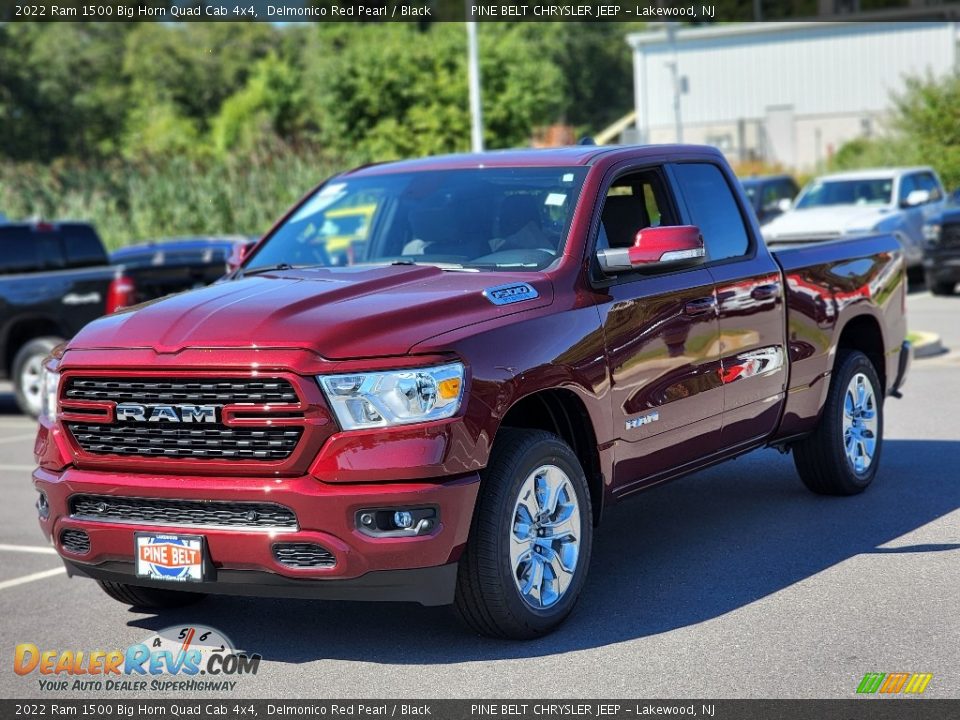 2022 Ram 1500 Big Horn Quad Cab 4x4 Delmonico Red Pearl / Black Photo #1