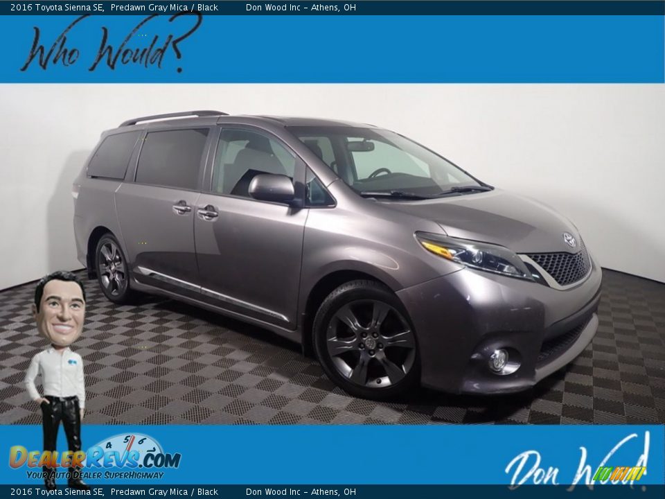 2016 Toyota Sienna SE Predawn Gray Mica / Black Photo #1