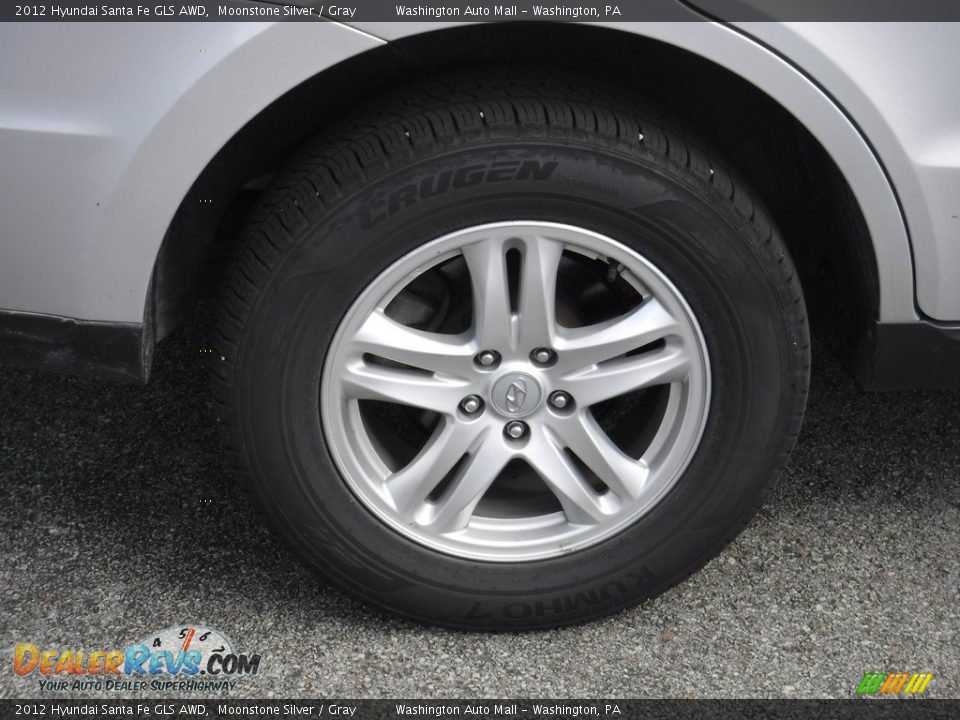 2012 Hyundai Santa Fe GLS AWD Moonstone Silver / Gray Photo #3