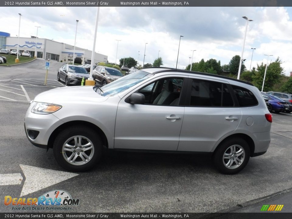 2012 Hyundai Santa Fe GLS AWD Moonstone Silver / Gray Photo #6