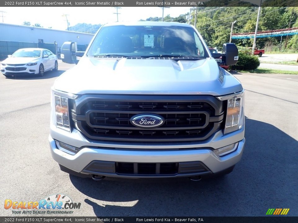 2022 Ford F150 XLT SuperCrew 4x4 Iconic Silver Metallic / Black Photo #3