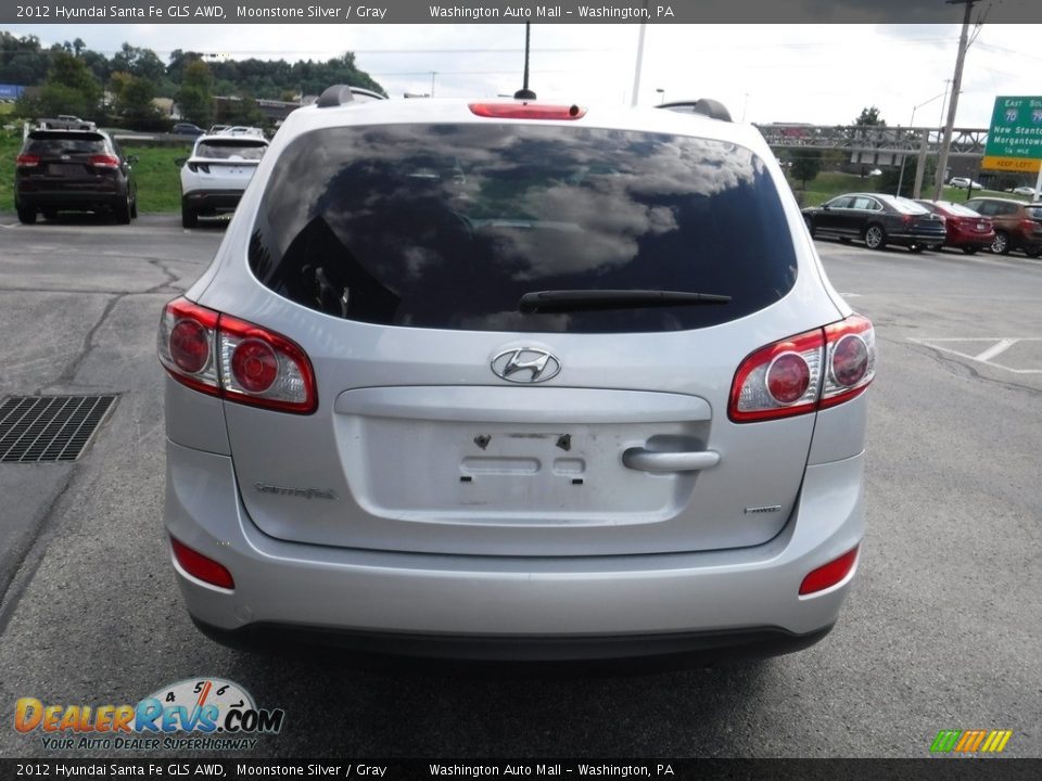 2012 Hyundai Santa Fe GLS AWD Moonstone Silver / Gray Photo #8