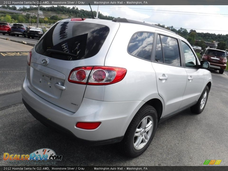 2012 Hyundai Santa Fe GLS AWD Moonstone Silver / Gray Photo #9