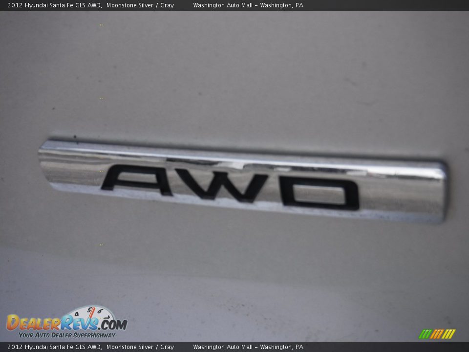 2012 Hyundai Santa Fe GLS AWD Moonstone Silver / Gray Photo #10
