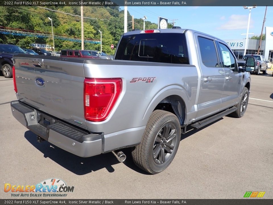 2022 Ford F150 XLT SuperCrew 4x4 Iconic Silver Metallic / Black Photo #8