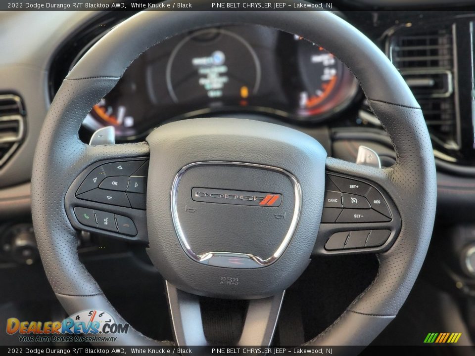 2022 Dodge Durango R/T Blacktop AWD Steering Wheel Photo #9