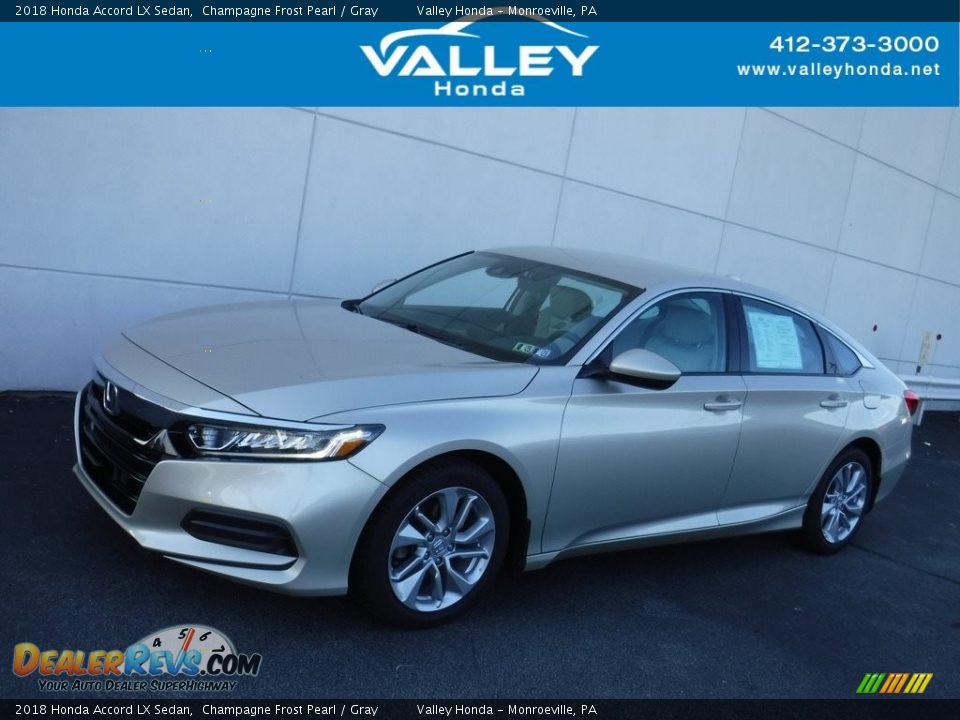 2018 Honda Accord LX Sedan Champagne Frost Pearl / Gray Photo #1