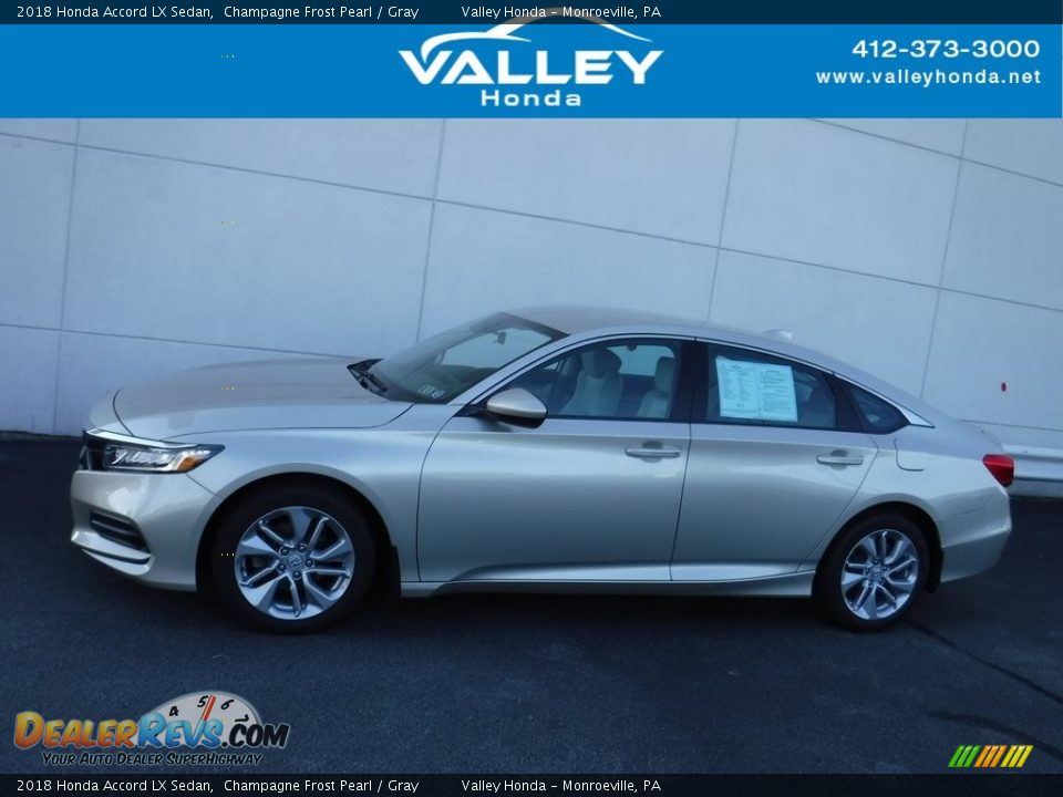2018 Honda Accord LX Sedan Champagne Frost Pearl / Gray Photo #2
