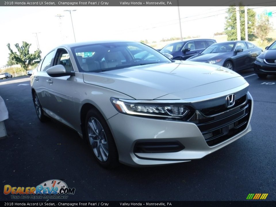 2018 Honda Accord LX Sedan Champagne Frost Pearl / Gray Photo #5