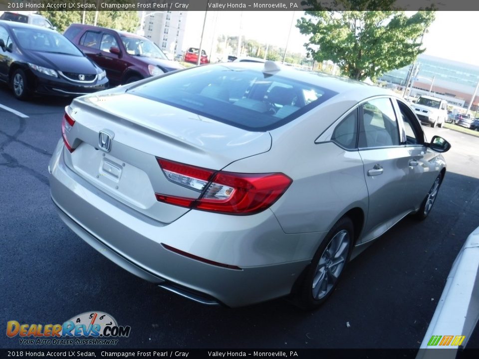 2018 Honda Accord LX Sedan Champagne Frost Pearl / Gray Photo #6