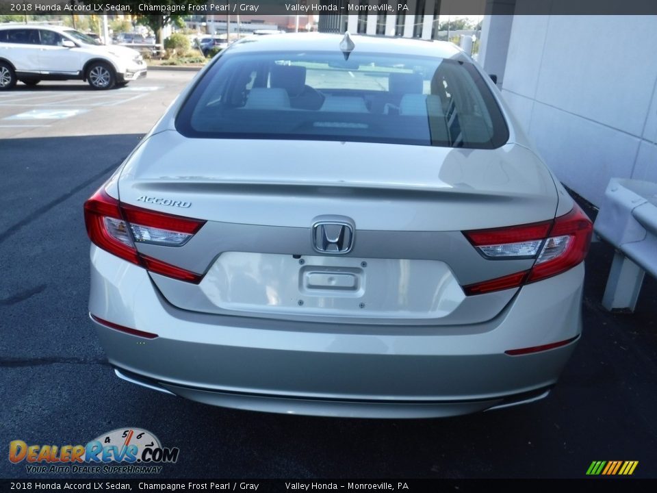 2018 Honda Accord LX Sedan Champagne Frost Pearl / Gray Photo #7