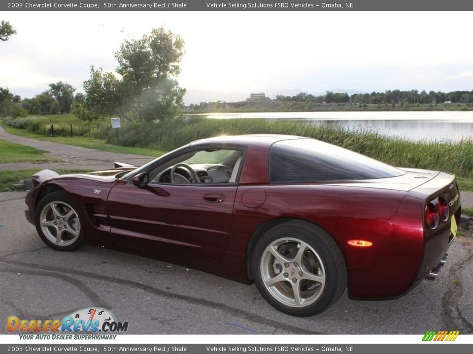 2003 Chevrolet Corvette Coupe 50th Anniversary Red / Shale Photo #1