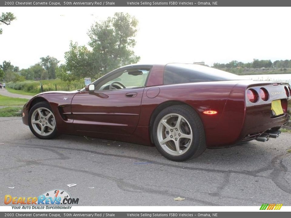 2003 Chevrolet Corvette Coupe 50th Anniversary Red / Shale Photo #5