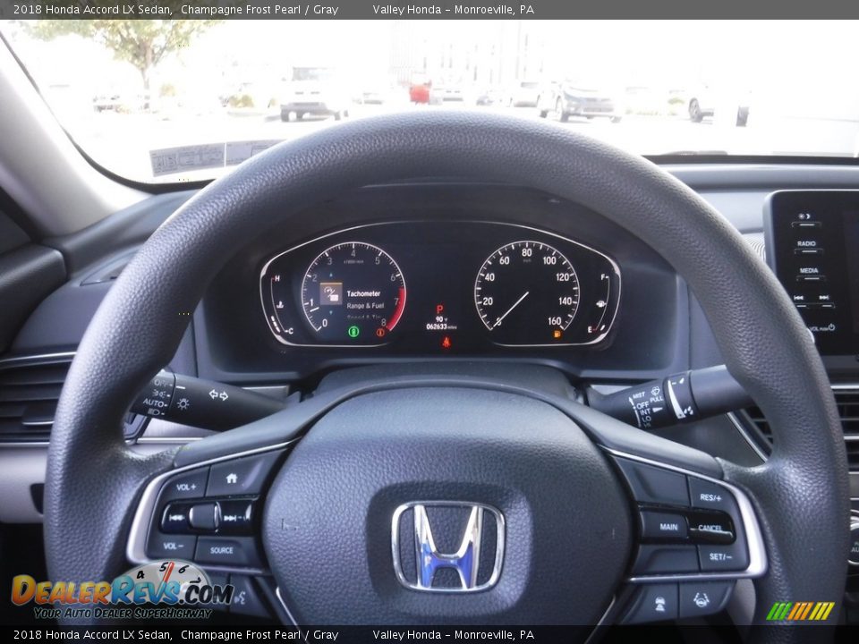 2018 Honda Accord LX Sedan Champagne Frost Pearl / Gray Photo #19