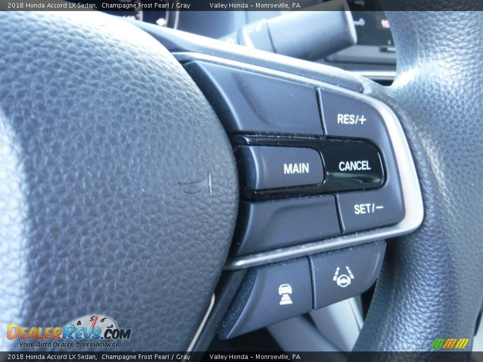 2018 Honda Accord LX Sedan Champagne Frost Pearl / Gray Photo #21