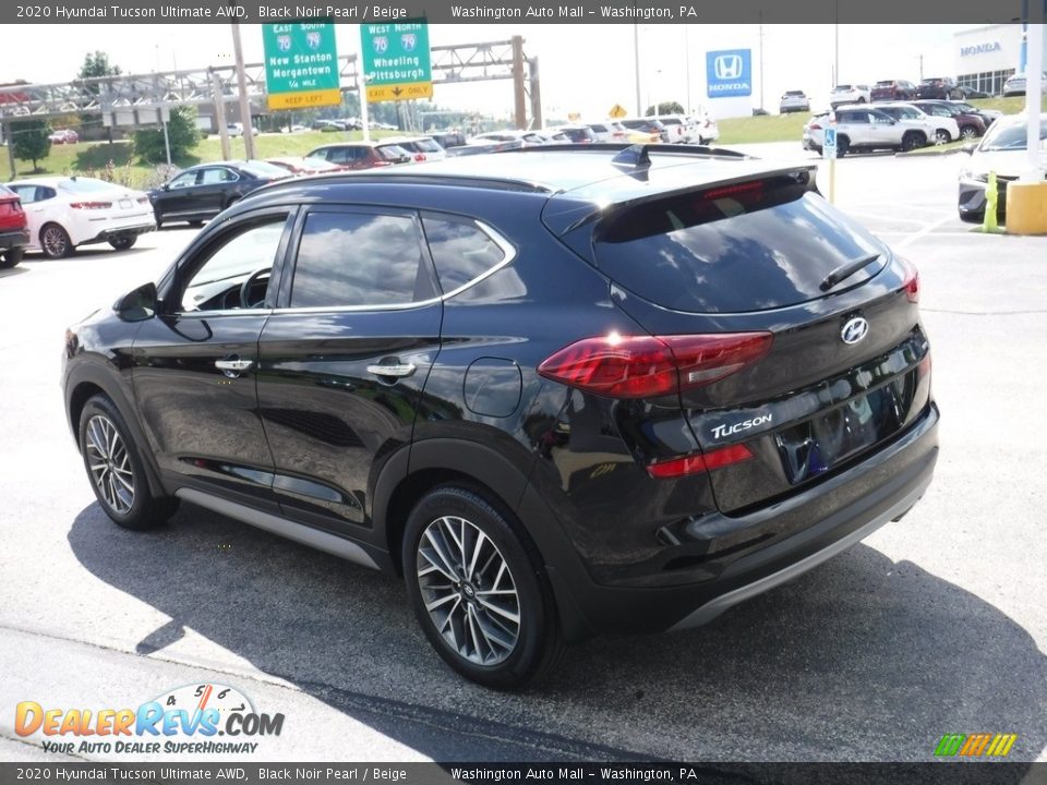 2020 Hyundai Tucson Ultimate AWD Black Noir Pearl / Beige Photo #8