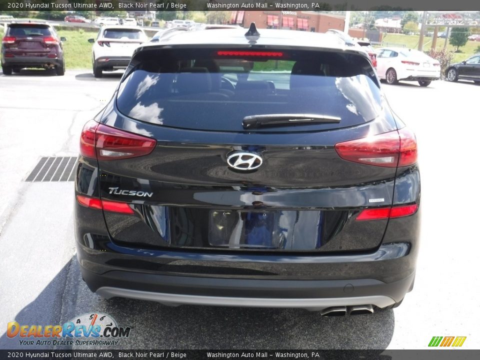 2020 Hyundai Tucson Ultimate AWD Black Noir Pearl / Beige Photo #9