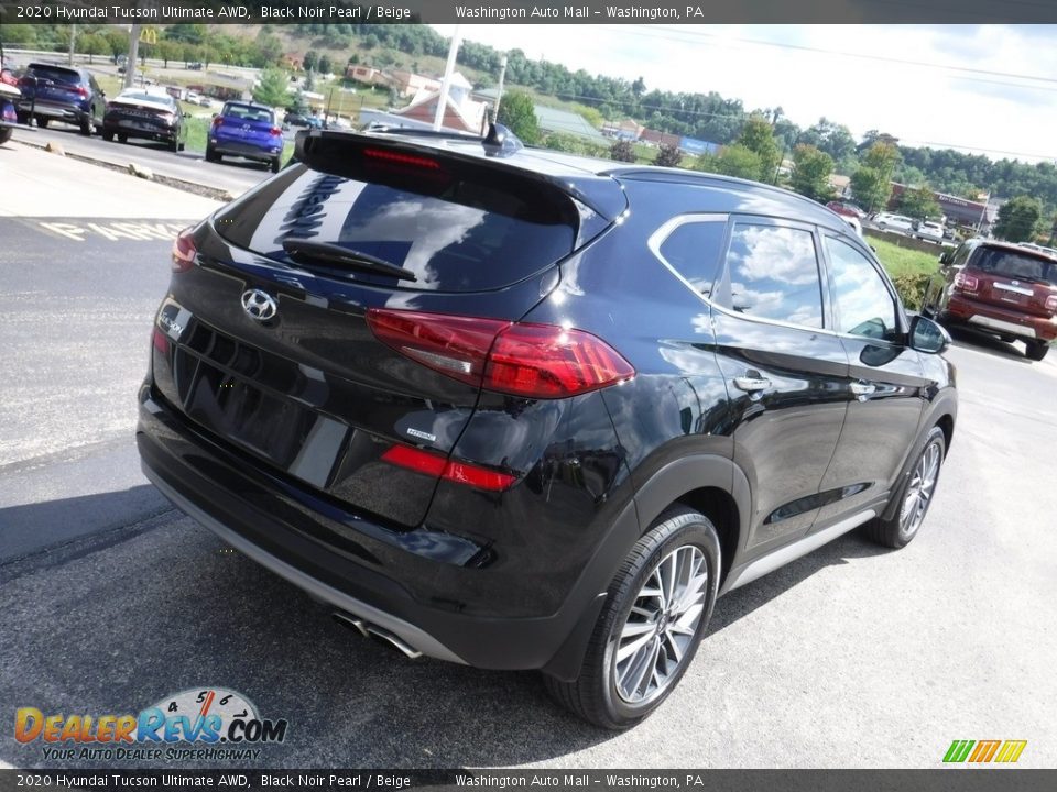 2020 Hyundai Tucson Ultimate AWD Black Noir Pearl / Beige Photo #10