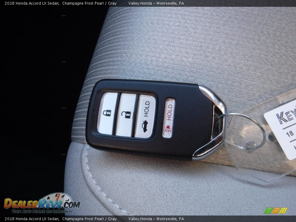 2018 Honda Accord LX Sedan Champagne Frost Pearl / Gray Photo #25