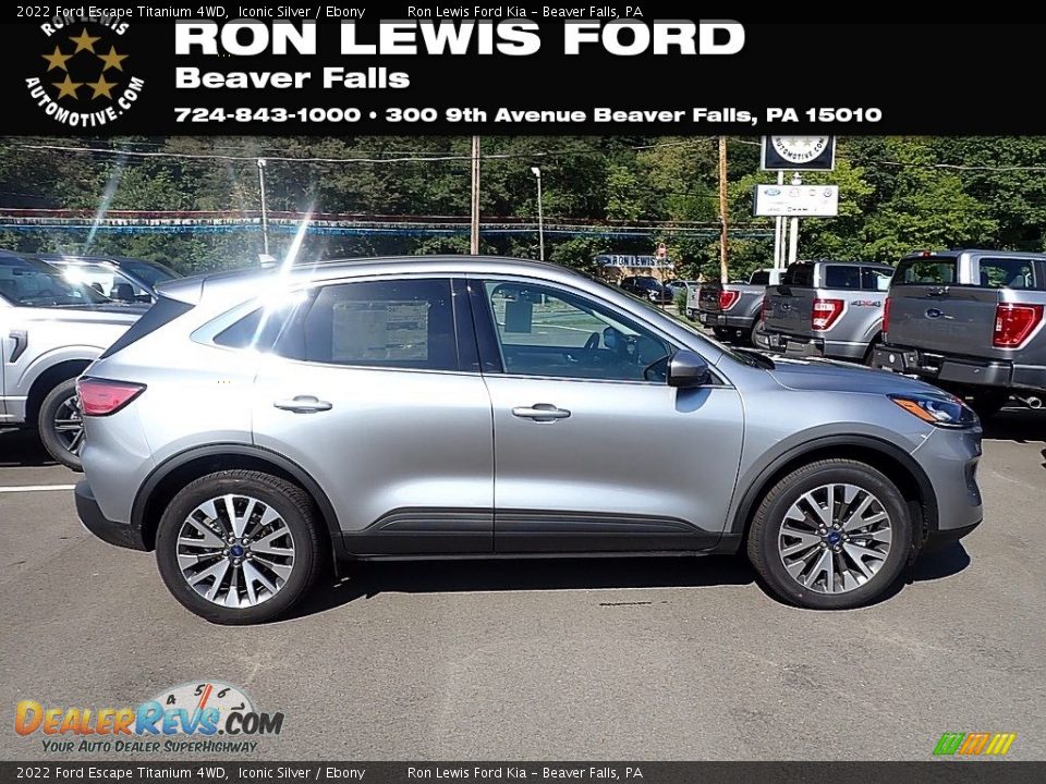 2022 Ford Escape Titanium 4WD Iconic Silver / Ebony Photo #1