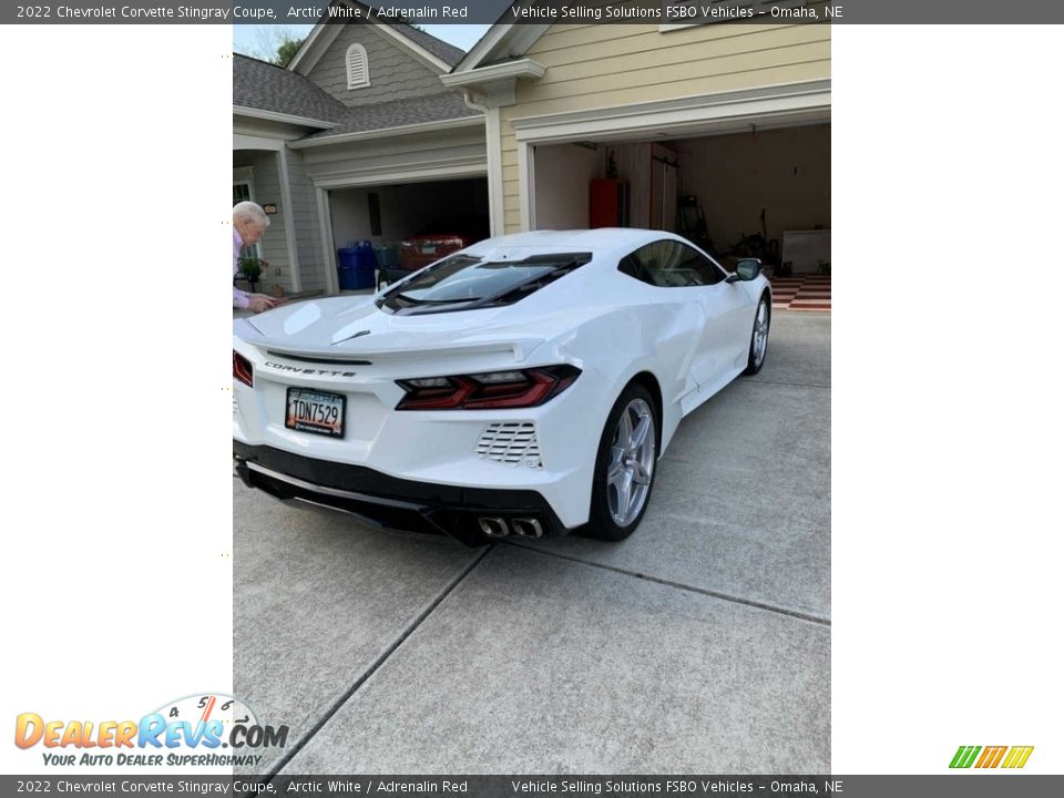 2022 Chevrolet Corvette Stingray Coupe Arctic White / Adrenalin Red Photo #3