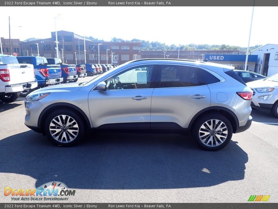 2022 Ford Escape Titanium 4WD Iconic Silver / Ebony Photo #5