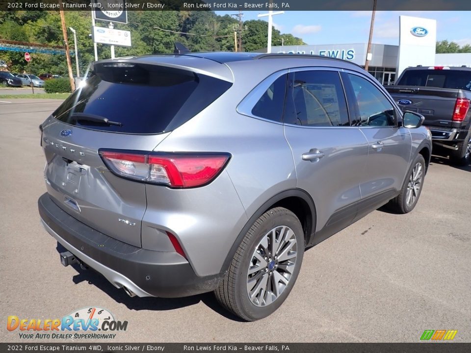 2022 Ford Escape Titanium 4WD Iconic Silver / Ebony Photo #8