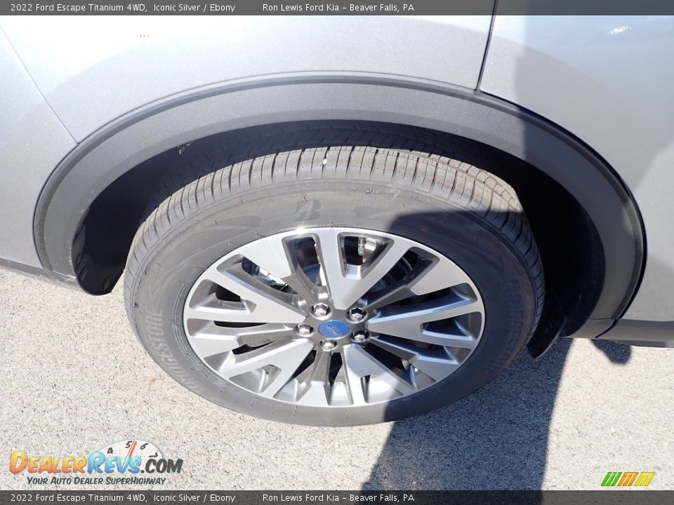2022 Ford Escape Titanium 4WD Iconic Silver / Ebony Photo #9