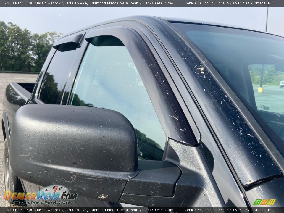 2020 Ram 1500 Classic Warlock Quad Cab 4x4 Diamond Black Crystal Pearl / Black/Diesel Gray Photo #6
