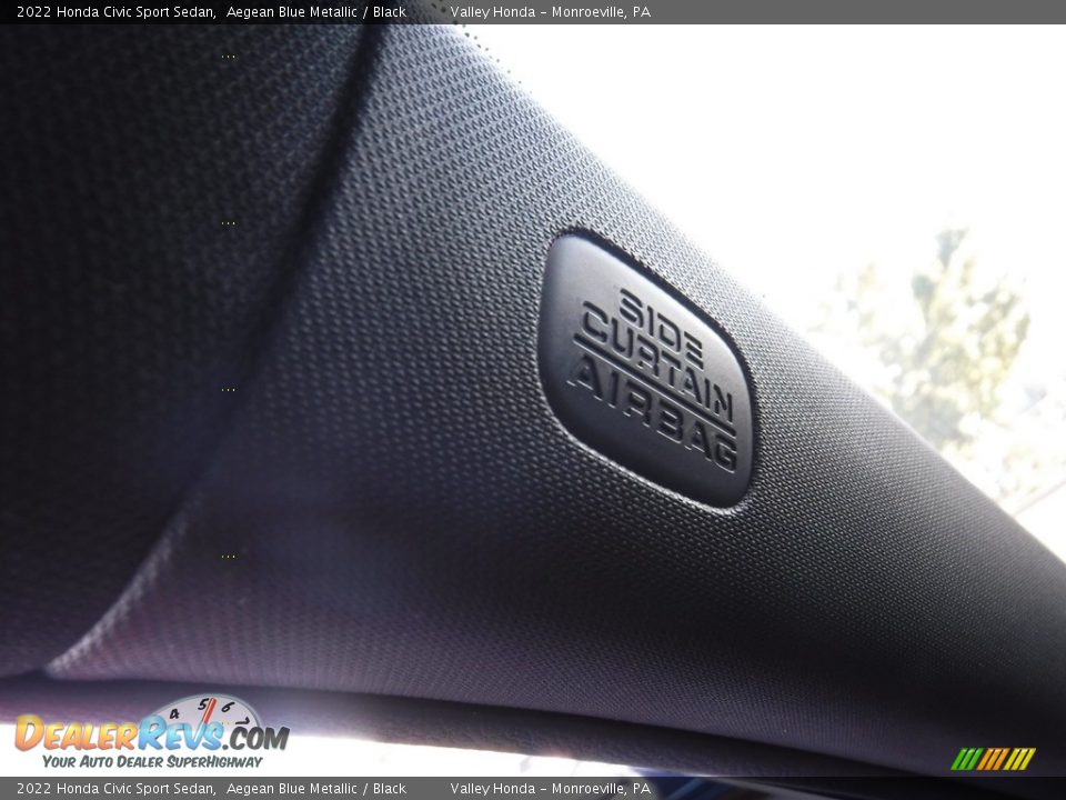 2022 Honda Civic Sport Sedan Aegean Blue Metallic / Black Photo #17